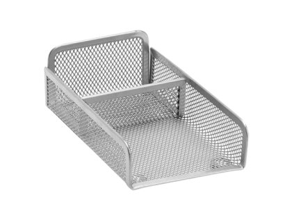 drateny stojan na spalik a vizitky stribrny