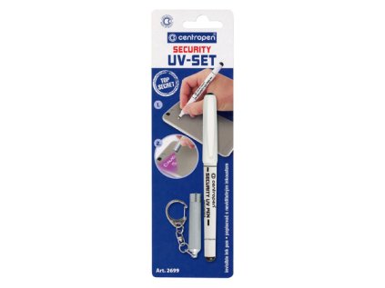 popisovac centropen 2699 security uv set sada