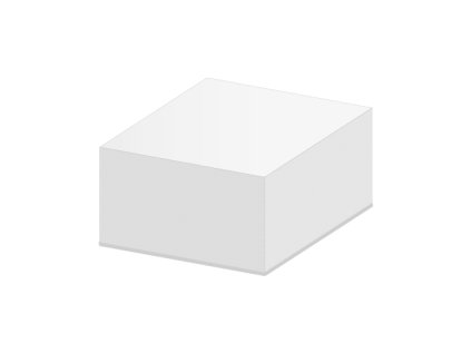 blok kostka bila 9x9x5 cm lepena