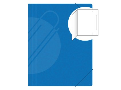 odkladaci mapa bez klop s gumickou prespan 250 modra