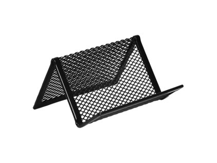 drateny stojan na vizitky cerny