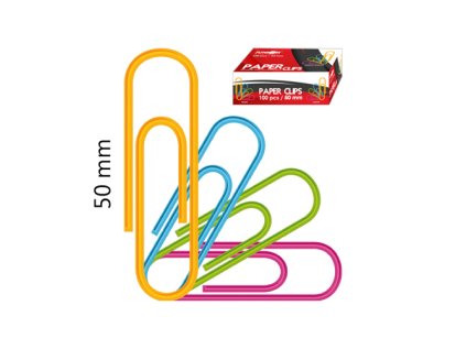 spony hladke barevne junior 50 mm 100 ks