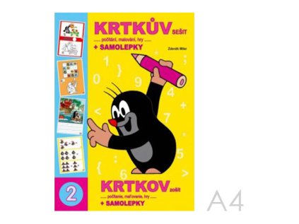 omalovanka a4 akim krtkuv sesit