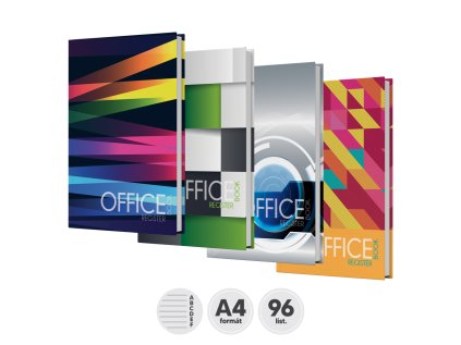 kniha zaznamova linkovana s registrem a4 96 listova