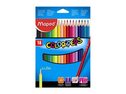 pastelky maped color peps 18 ks