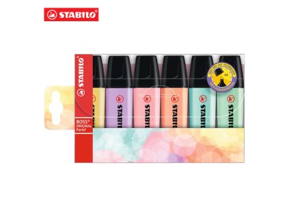 zvyraznovac stabilo boss original pastel 6 ks balenie