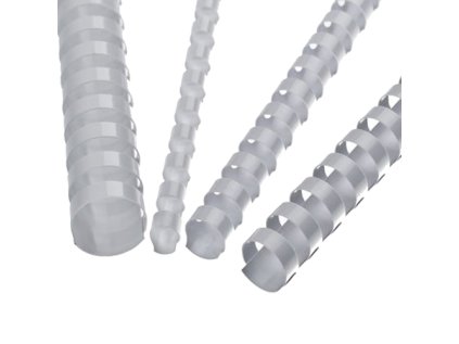 hrebeny plastove 6 mm bile