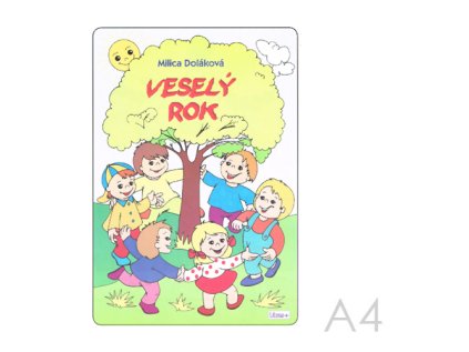 omalovanka a4 litera vesely rok