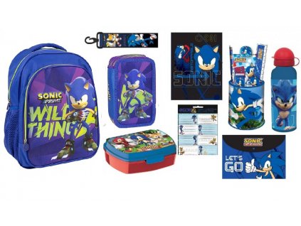 Zvýhodněná školní sada Sonic 9ks se Školním batohem 42 cm 004691/09