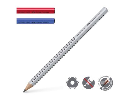 tuzka faber castell grip jumbo b siva