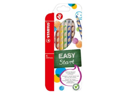 pastelky trojhranne stabilo easycolors pro pravaky 6 ks