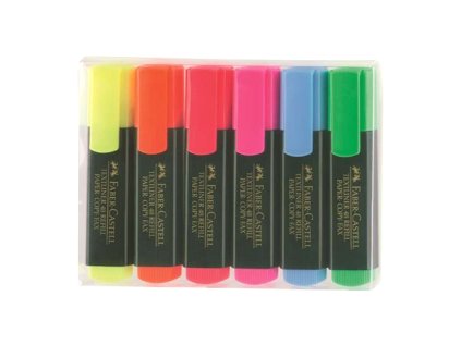 zvyraznovac faber castell textliner 1548 6 set