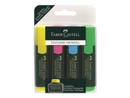 zvyraznovac faber castell textliner 1548 sada 4ks