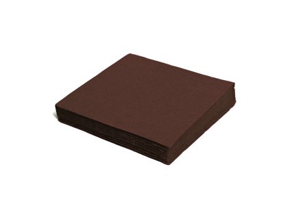 ubrousky 2 vrstve 33 x 33 cm hnede 50 ks
