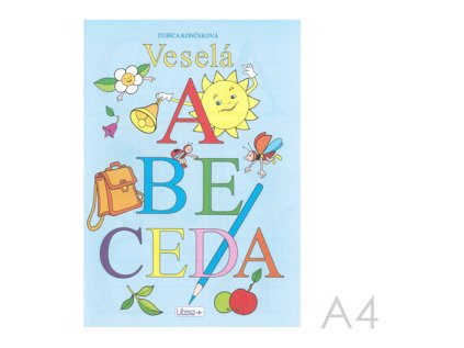 omalovanka a4 litera vesela abeceda