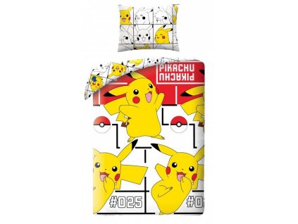 HA 017723 povleceni pokemon pikachu happy