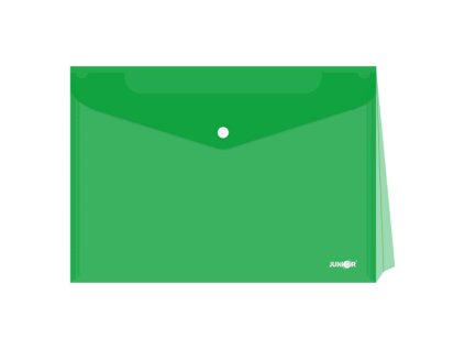 obal s patentkou rozsiritelny pp a4 pruhledny zeleny