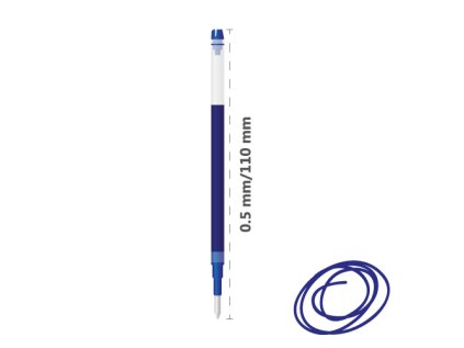 napln pro rollery pilot v5 rt 0 5 mm modra