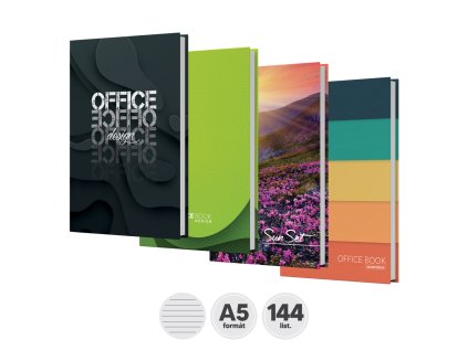 kniha zaznamova linkovana a5 144 listova