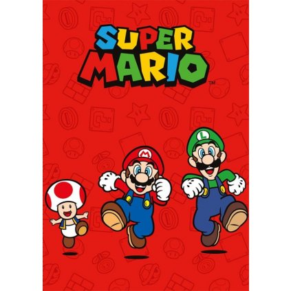 FA 514936 fleece deka super mario red