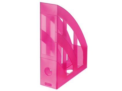 stojan na casopisy classic ruzovy transparent