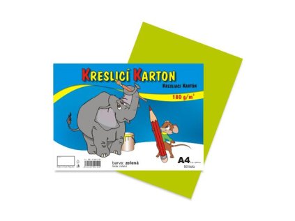 vykres skolni a4 180g 50 list zeleny