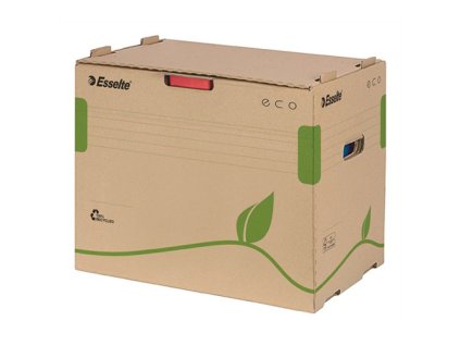 archivni kontejner recyklovany karton na sanony esselte eco hnedy