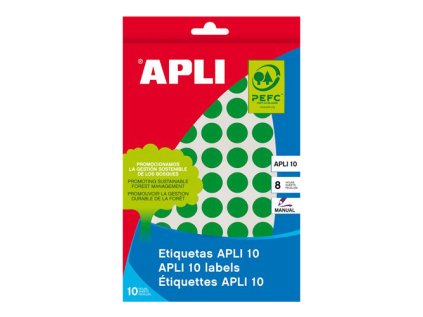 etikety kulate prumer 10 mm rucne popisovatelne barevne apli zelene 1008 etiket