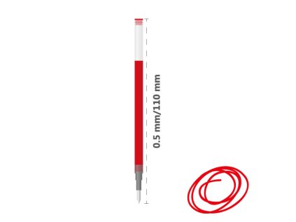 napln gelova pilot b2p g 2 0 5 mm cervena