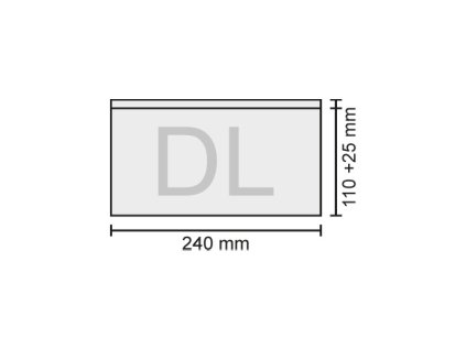 obalka dl transportni 240 x 110 25 mm bal 100 ks