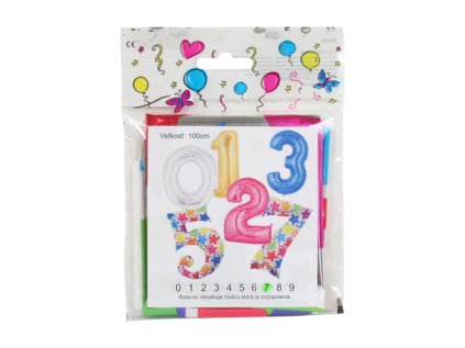 balon narozeninovy 100 cm hvezdy ve tvaru cisla 6