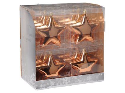 vanocni ozdoba pp medena hvezda 15 cm 1ks