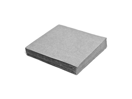 obrousky 3 vrstve 33x33cm sede 20ks