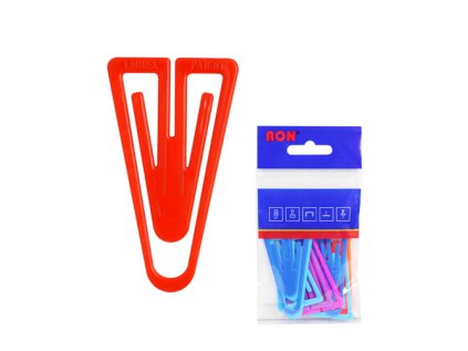 dopisni spony plastove 624 tvar v 60 mm 10 ks