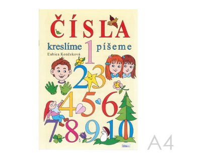 omalovanka a4 litera cisla kreslime piseme