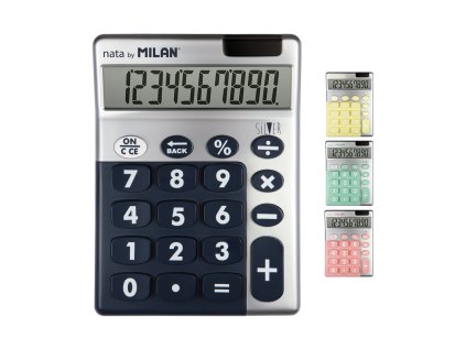 kalkulacka milan 10 mistna silver