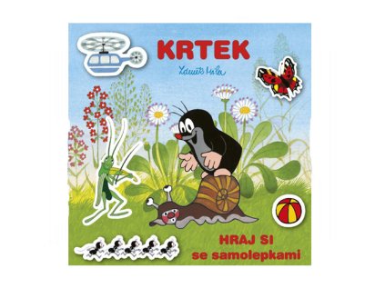 kreativni sesit akim hraj si se samolepkami krtek