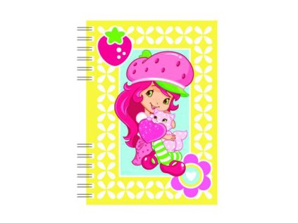 zapisnik a6 akim se spiralovou vazbou strawberry