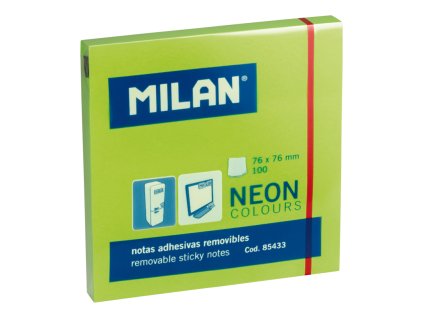 blok lep neon milan 76 x 76 mm zeleny