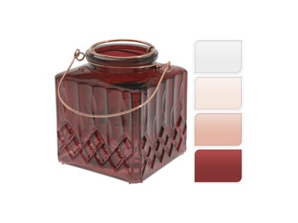 svicen skleneny na cajovou svicku 10 cm mix barev 1ks