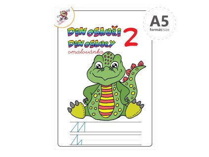 omalovanka a5 dinosauri 2