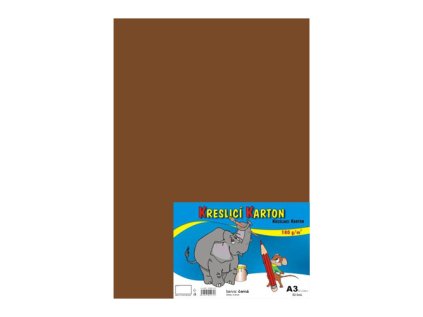 vykres skolni a3 180g 50 listu hnedy
