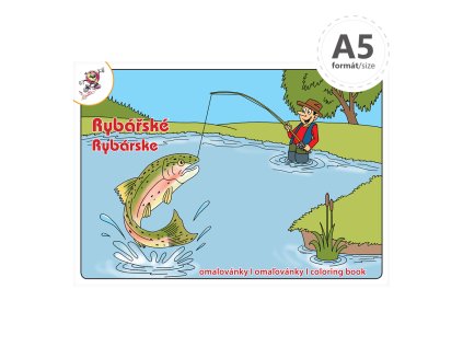 omalovanka a5 rybarske omalovanky