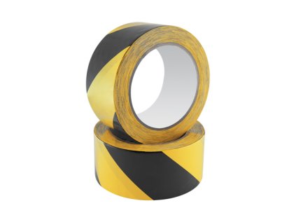 bezpecnostni paska safety tape 48 mm x 20 m cerno zluta