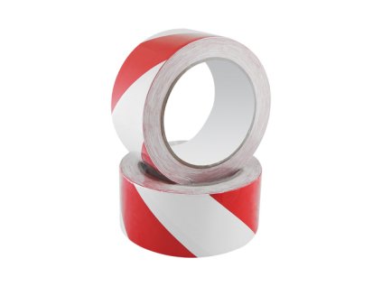 bezpecnostni paska safety tape 48 mm x 20 m bilo cervena