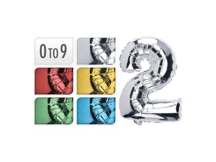 balon narozeninovy 35 cm cisla 0 9 mix barev 1ks