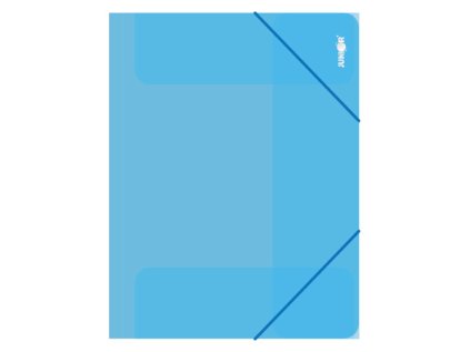 zakladaci mapa s gumickou pp a4 pruhledna modra