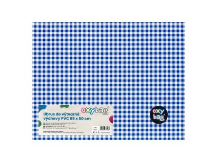 ubrus na vytvarnou vychovu 65x50 cm modro bily