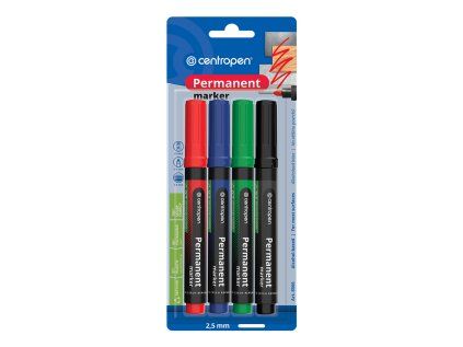 popisovac centropen 8566 sada 4 ks blistr 2 5 mm