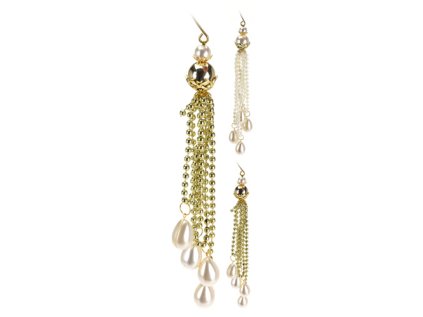 zavesna perletova dekorace 25 cm